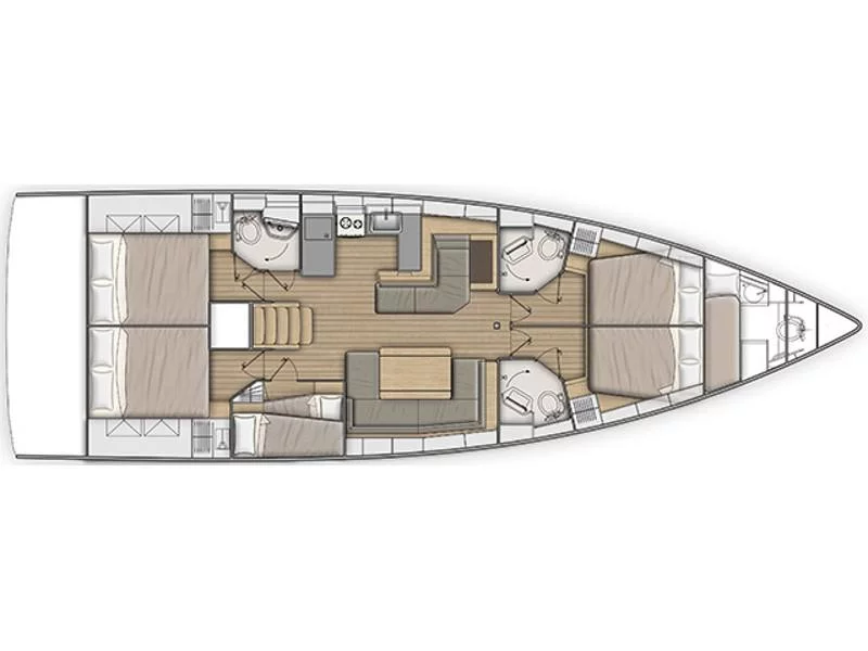 Oceanis 51.1 (Sea Dream - Comfort line) Plan image - 11