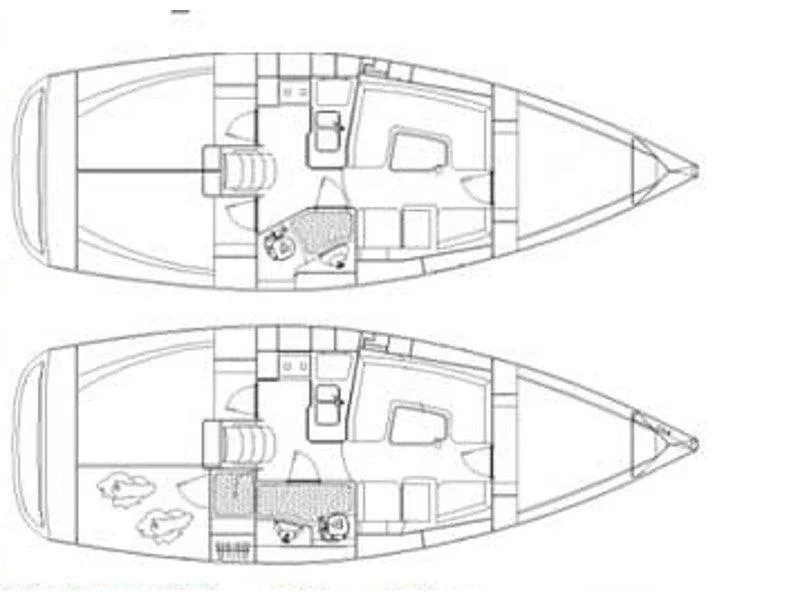 Elan 344 Impression (Martina II (sails 2015)) Plan image - 1