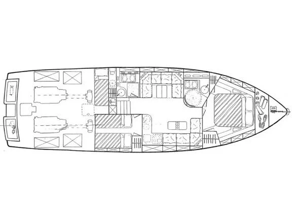 Ferretti 47S Open (Vento) Plan image - 2