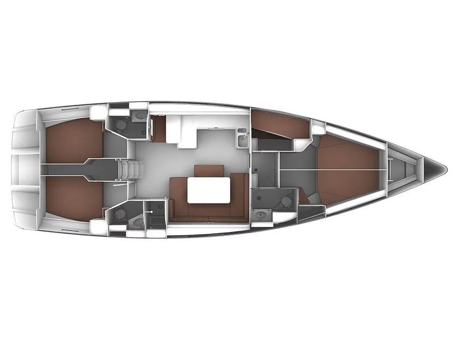 Bavaria Cruiser 51 (S/Y Thalassa) Plan image - 4