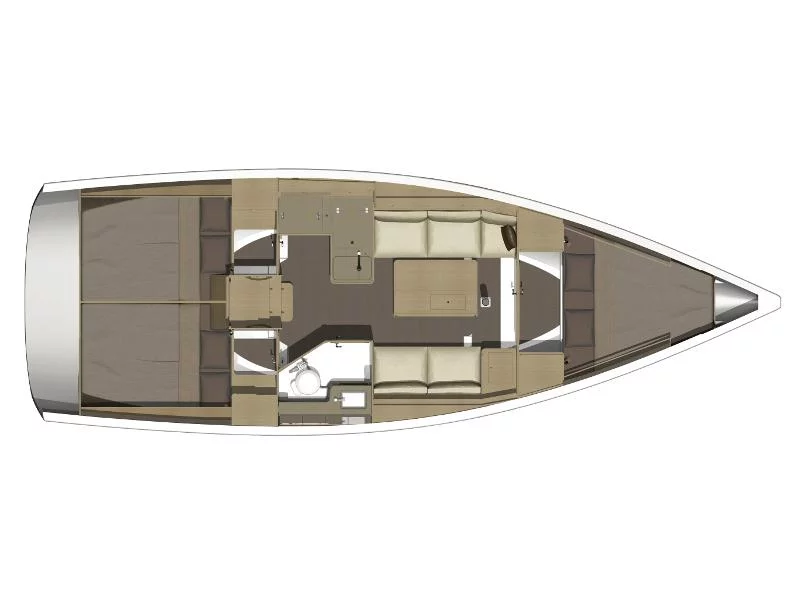 Dufour 350 Grand Large (RONJA (new sails 2023.)) Plan image - 7