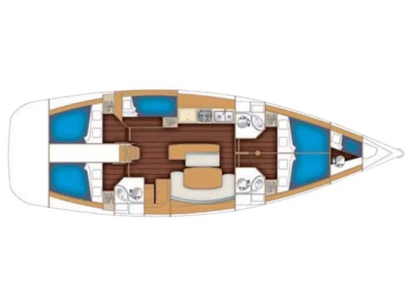 Cyclades 50.5 (Pacific Star) Plan image - 1