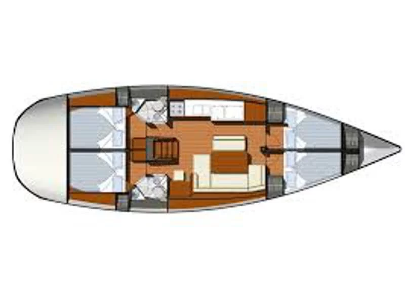 Sun Odyssey 44 i (Beethoven ( with Bowthruster ,Solar Panels)) Plan image - 5