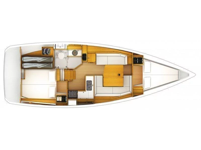 Jeanneau 379 (Anchored in Hope) Plan image - 3