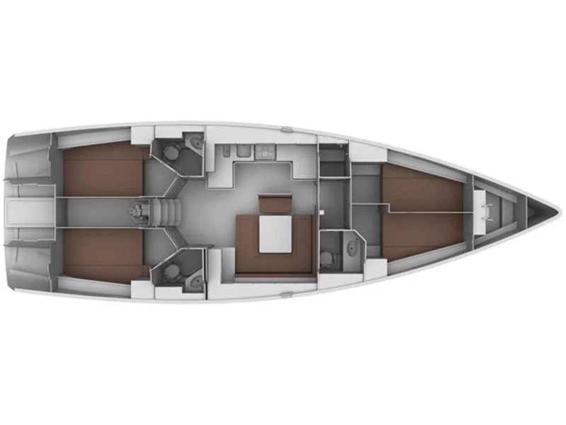 Bavaria 45 Cruiser (Leos-A/C in saloon) Plan image - 2