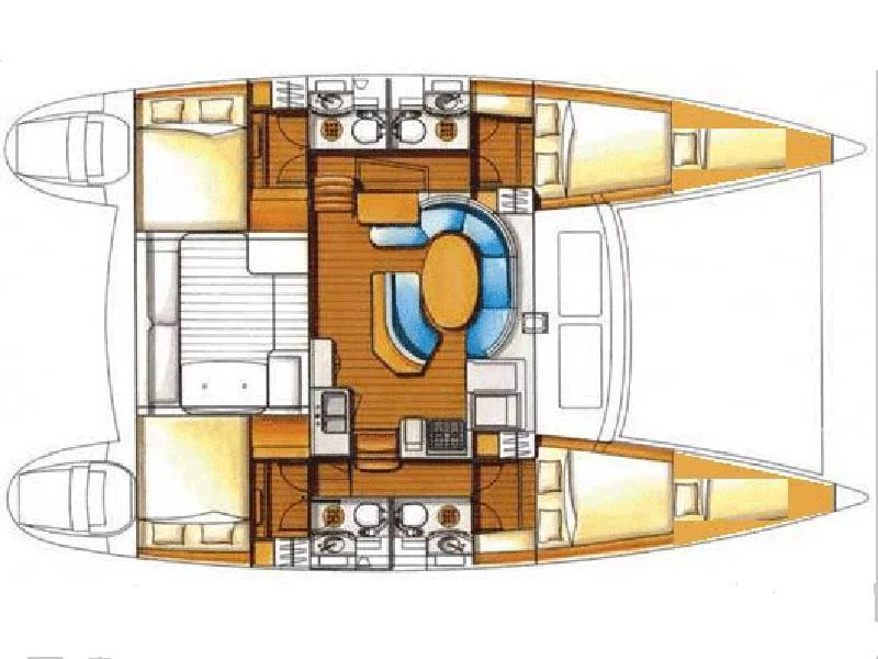 Lagoon 410 (Gemini) Plan image - 5