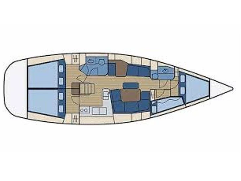 Sun Odyssey 43 (Kojko (Chartplotter in cockpit)) Plan image - 4