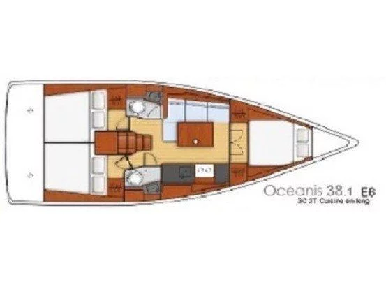 Oceanis 38.1 (TOP) Plan image - 2