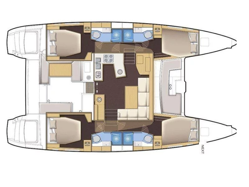 Lagoon 450 F Luxury (ALBA MOUSE ) Plan image - 19