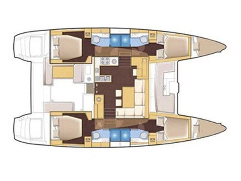 Lagoon 450 Luxury (BRIGHT STAR) Plan image - 3