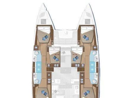 Lagoon 50 (HAPPY FEET (ONLY SKIPPERED)) Plan image - 7