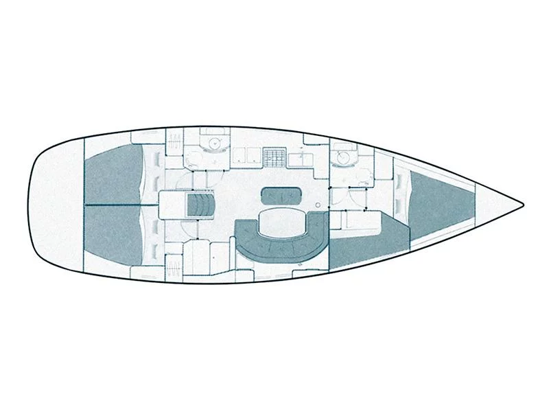 Oceanis Clipper 411 (Ana Maria) Plan image - 10