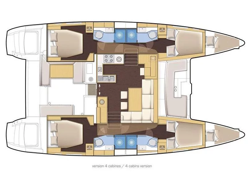 Lagoon 450 Fly (CALM POINT) Plan image - 1