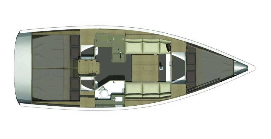 Dufour 350 Grand Large (Oby One) Plan image - 4