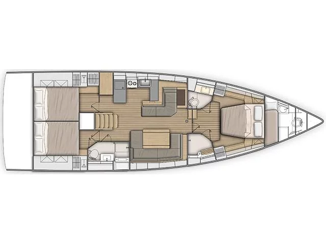 Oceanis 51.1 (MAMAMIA (WITH AC&GENERATOR OWNER VERSION)) Plan image - 6