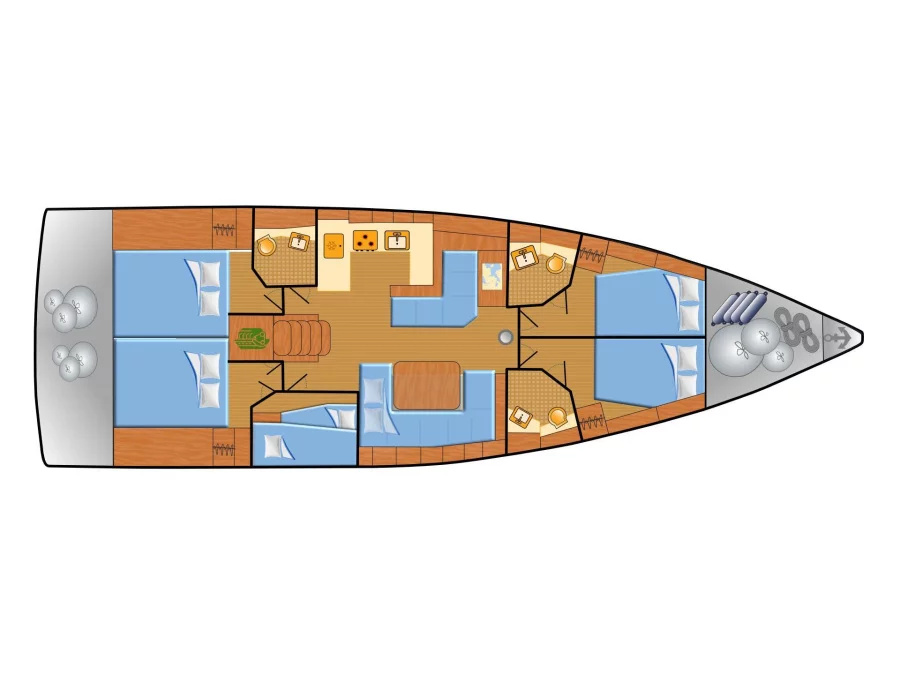 Oceanis 51.1 (Flipper) Plan image - 6