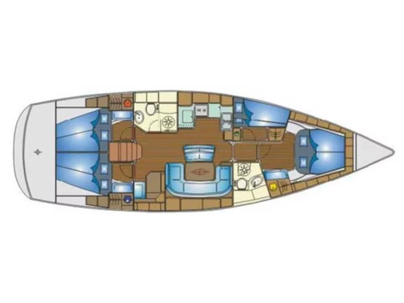 Bavaria 46 Cruiser (Thetis) Plan image - 1