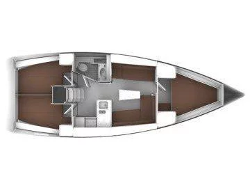 Bavaria Cruiser 37 (Flor de la Mer) Plan image - 1