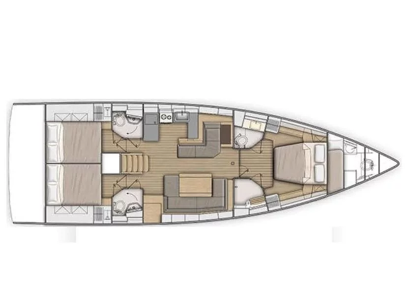Oceanis 51.1/ 3 cabins - owner's version (Ifestion) Plan image - 13