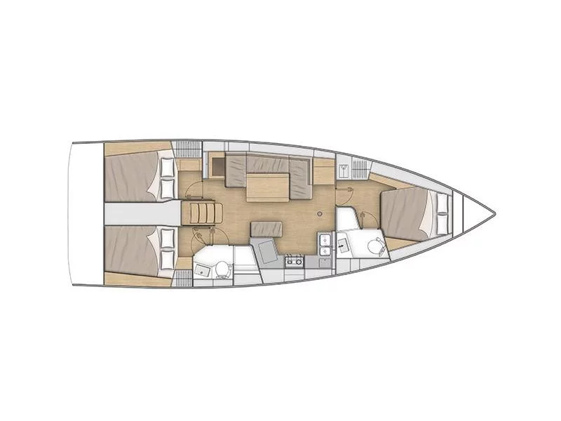 Oceanis 40.1 (3cab) (Aries) Plan image - 10