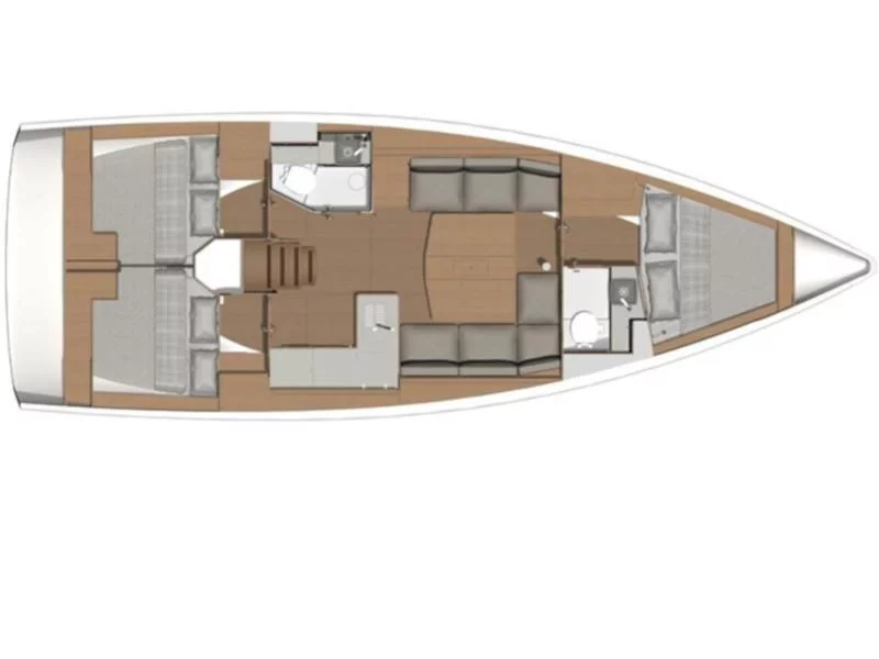 Dufour 390 Grand Large (D 390 NEW ) Plan image - 1