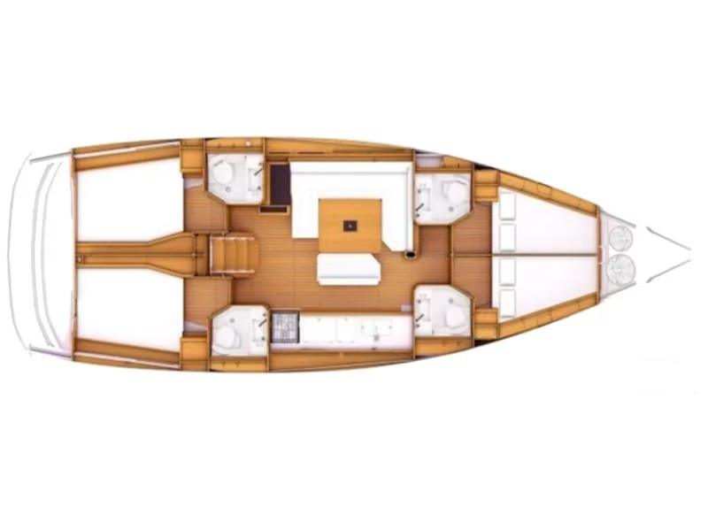 Sun Odyssey 479 (Guinness  - 4 electric WC - new sails 2022) Plan image - 11