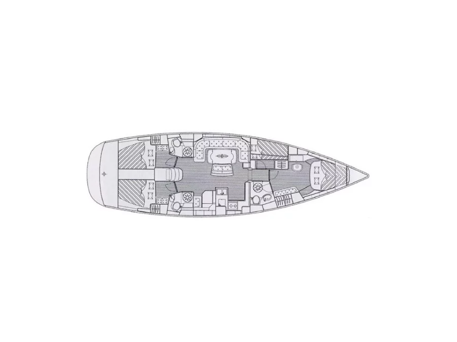 Bavaria 50 Cruiser 4 cabins (Athair) Plan image - 5