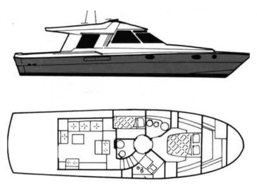 Riva 45 SuperAmerica (Hidra 1977 (Refit 2020)) Plan image - 31