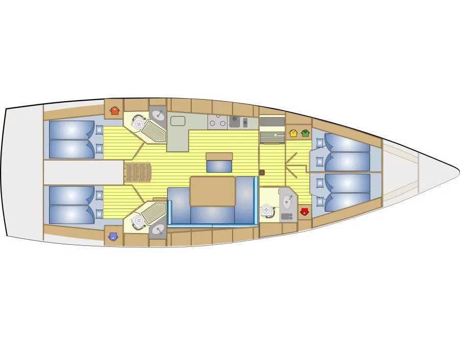 Bavaria 46 Cruiser (Chriseli) Plan image - 1