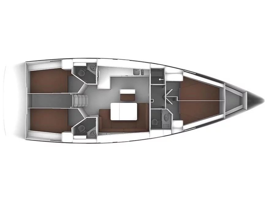 Bavaria Cruiser 46 (Goldfinger) Plan image - 4