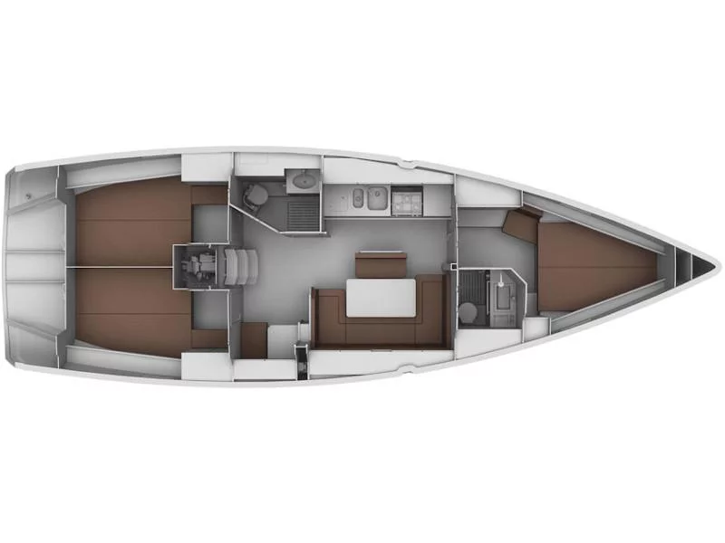 Bavaria Cruiser 40S (wind pearl) Plan image - 1