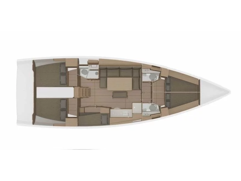 Dufour 460 Grand Large - 5 cabins (WindyLife) Plan image - 5