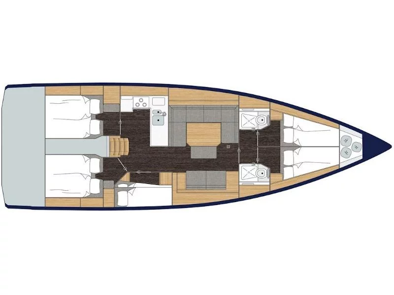 Bavaria C45 (Blue Diamond) Plan image - 8