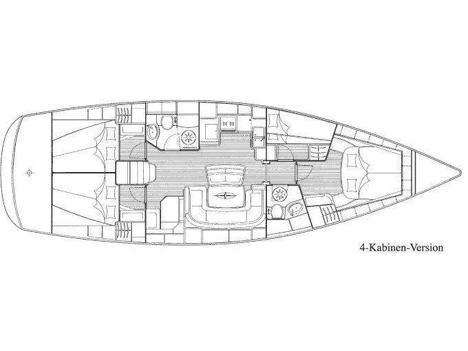 Bavaria 46 Cruiser (Lila) Plan image - 10