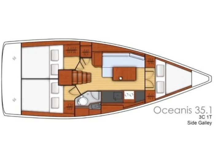 Oceanis 35 (MareAnimi) Plan image - 2