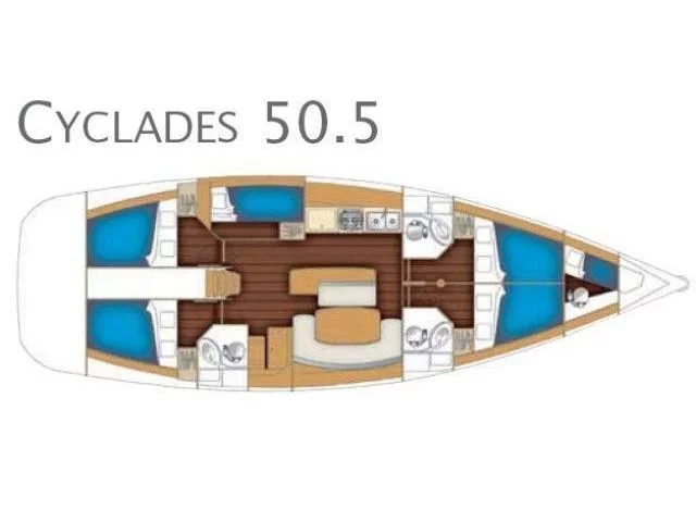 Cyclades 50.5 (Senza Segreti) Plan image - 2