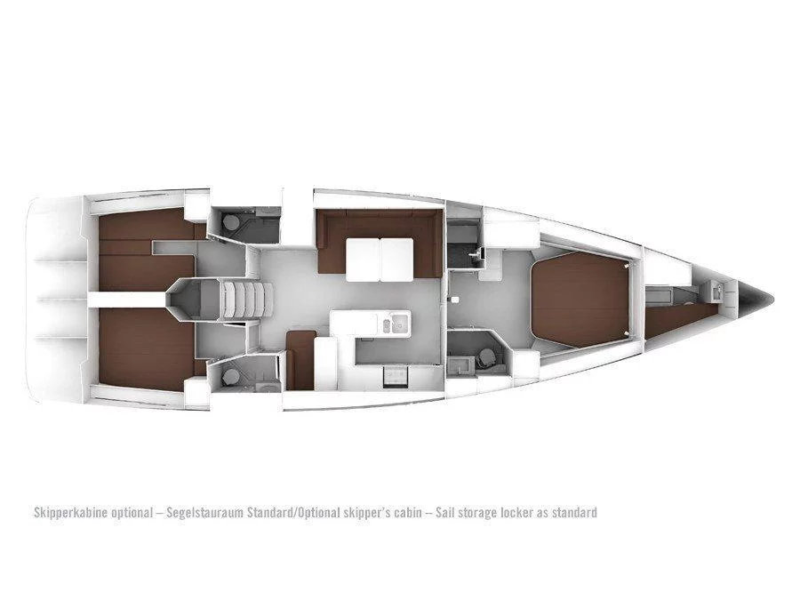 Bavaria Cruiser 56/ 3 cabins (Kallirrhoe) Plan image - 3