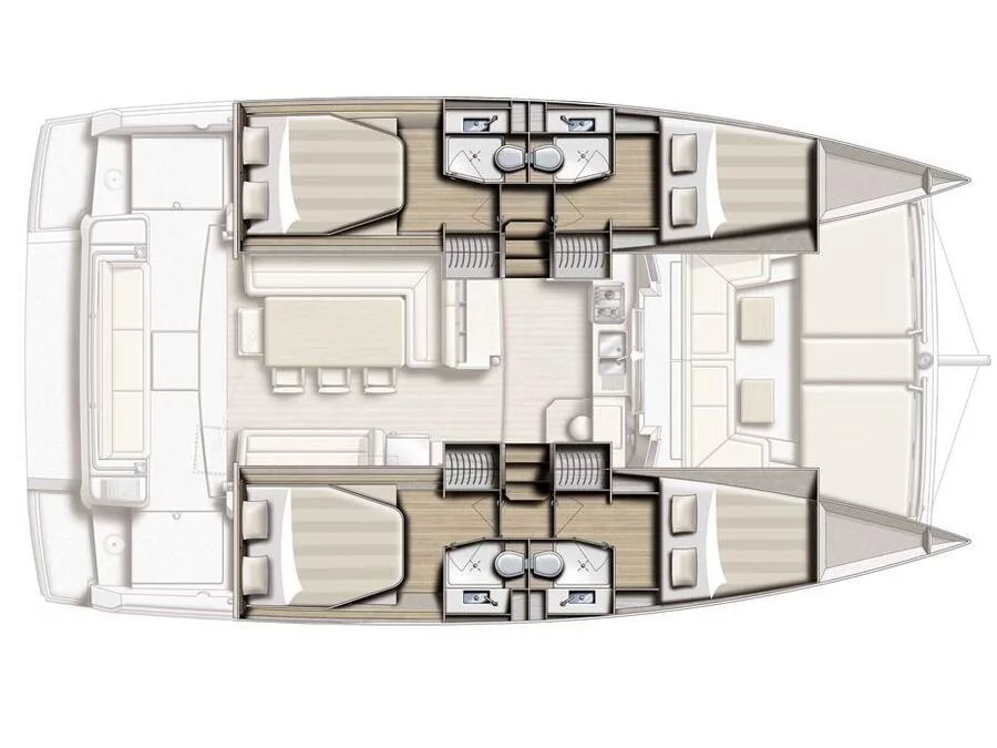 Bali 4.1 (MEDUSA I (generator, air condition, 1 SUP free of charge)) Plan image - 5