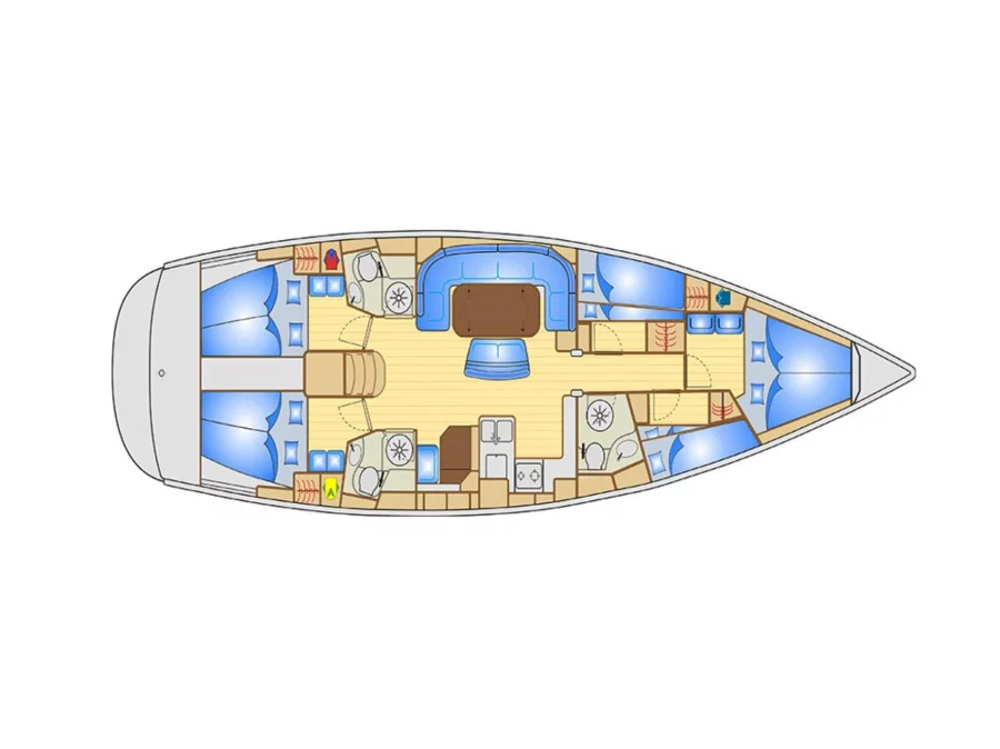 Bavaria 50 Cruiser (BLU LIMONE) Plan image - 2