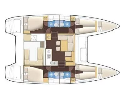 Lagoon 400 S2 (Sailing Blue 4 - Refit 2021) Plan image - 8