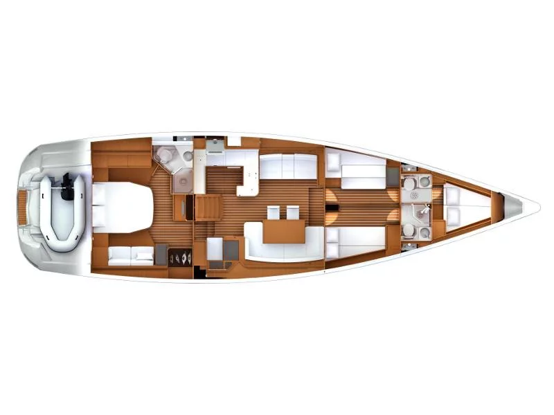 Jeanneau 57 (KURUKULLA (owner version, refit 2021., new sails 2022., air condition, generator)) Plan image - 15