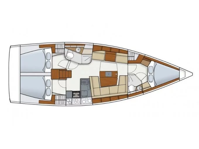 Hanse 415 (Nord Star (!!!from Monday!))) Plan image - 5