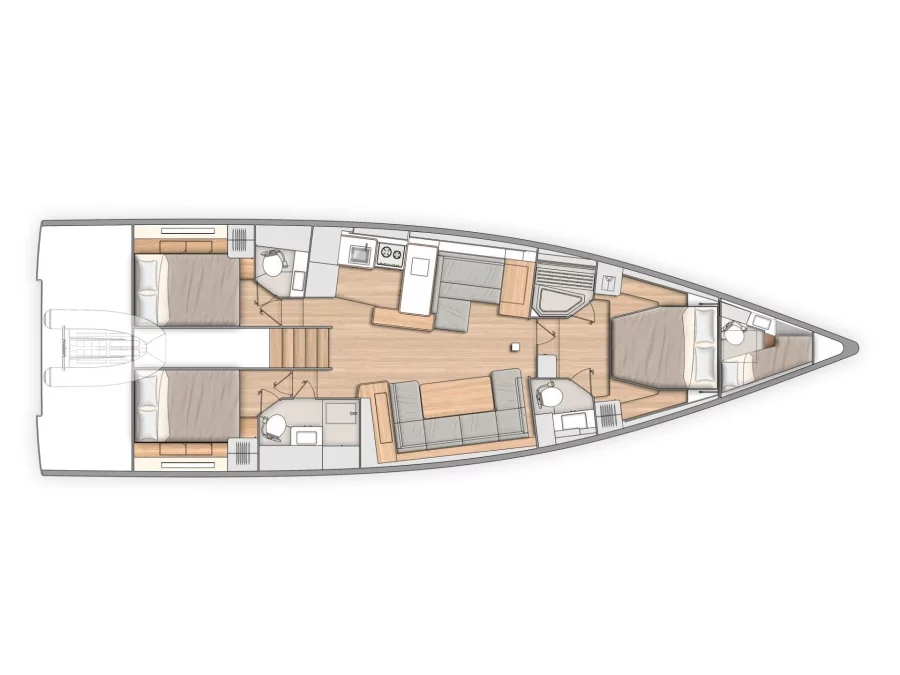 Oceanis Yacht 54 (BIG BLUE) Plan image - 2