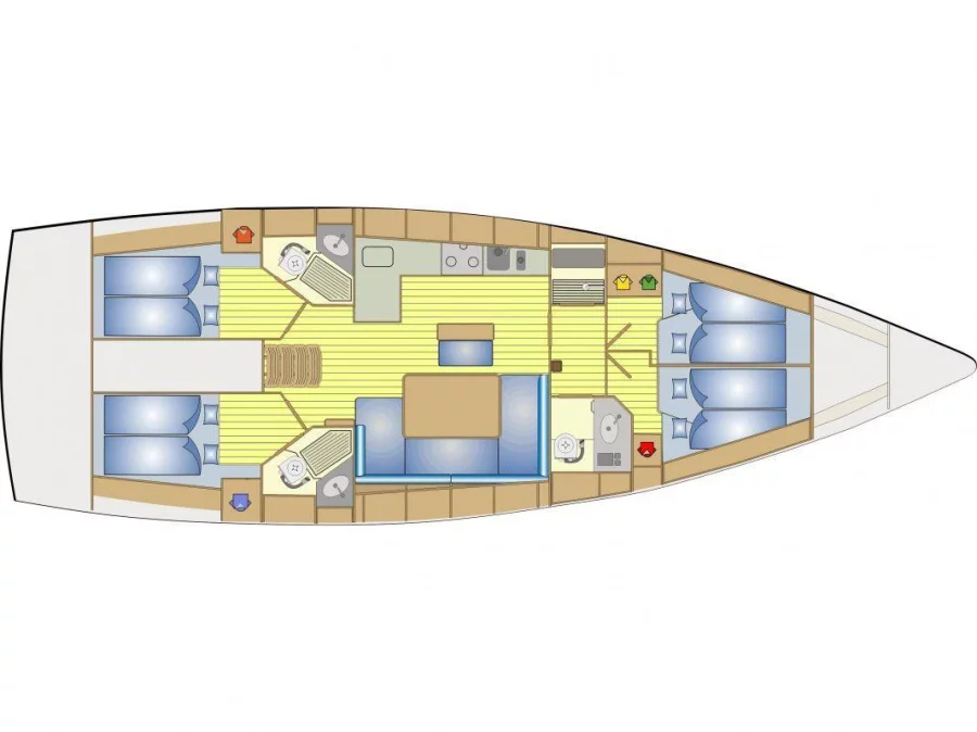Bavaria 46 Cruiser (XANNAX II) Plan image - 2