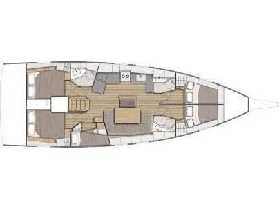 Oceanis 46.1 (Vienna Princess | Bow Thruster, Solar Panel, 12 pax) Plan image - 15