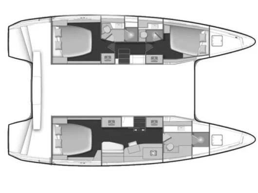 Lagoon 42 (Yacht Getaways I (Double cabin #3)) Plan image - 2