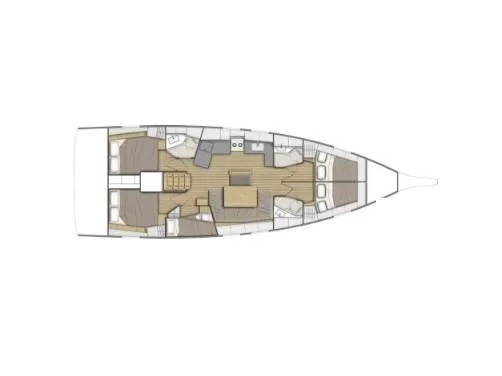 Oceanis 46.1 (Okiroi) Plan image - 23