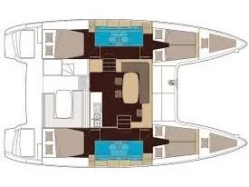 Lagoon 40 (Oscar IV) Plan image - 1