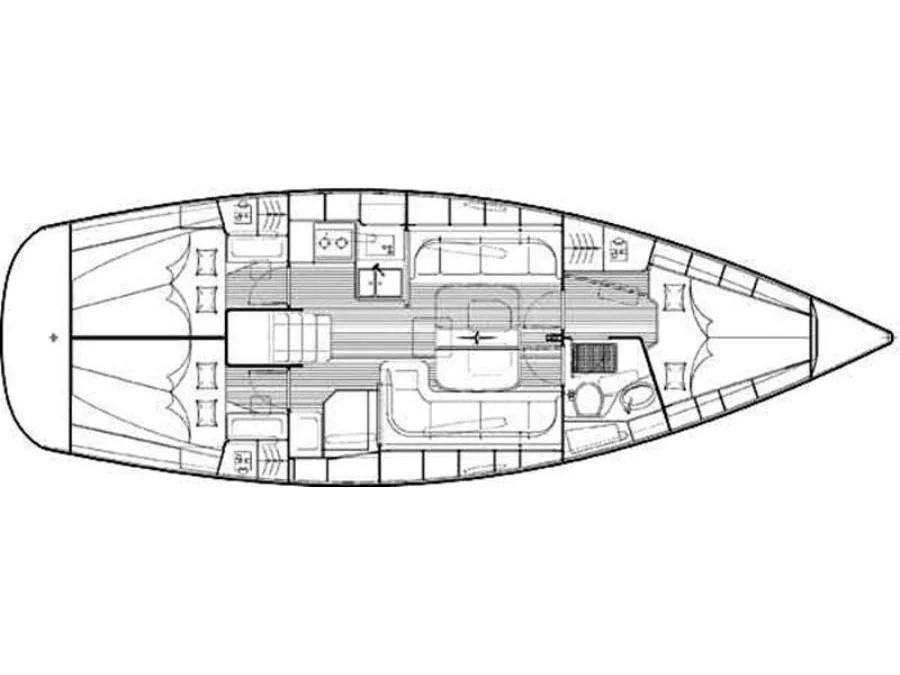 Bavaria 38 Cruiser (Mid AS) Plan image - 1