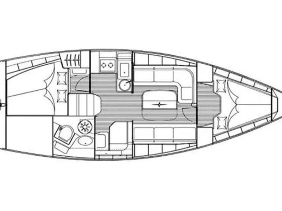 Bavaria 33 Cruiser (Small AS) Plan image - 3